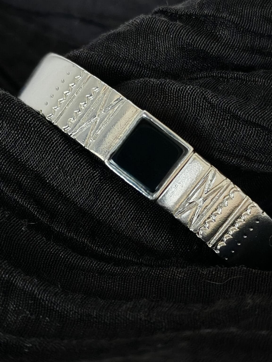 bracelet argent 925 onyx noir (1)